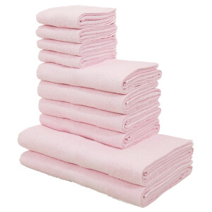 my home Handdoekenset Vanessa, 10-delig handdoeken-set, douchehanddoeken, handdoeken en gastendoeken (set, 10-delig)