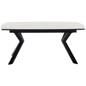 MCA furniture Eettafel OSSANA vierpoot tafel 180-260 cm Keramiek, metaal, eindschuif, uittrekbaar, tafelblad 13 mm, 8-10 personen