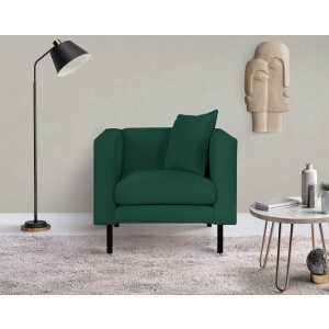 Guido Maria Kretschmer Home&Living Fauteuil Lillibeth cocktailsstoel, loungesstoel, afmetingen B/D/H: 90/74/83 cm Sierkussen als tweezijdig te gebruiken kussen 45x45 cm, in fluwelige look of cord