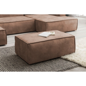 Home affaire Hocker SHERWOOD, gestoffeerde hocker beschikbaar in 3 stofsoorten