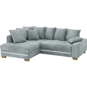 Home affaire Eethoek Sava Hoekbank met nosagvering in de zitting, massief eiken tafel (set, 4-delig)