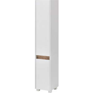 Schildmeyer Hoge kast Cosmo Hoogte 164,5 cm, badkamerkast, lijst in moderne wildeiken-look