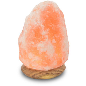 HIMALAYA SALT DREAMS Zoutkristal-tafellamp USB-rock Met de hand gemaakt van zoutkristal - iedere steen uniek, H: ca.10 cm (1 stuk)