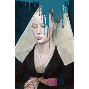 queence Artprint op acrylglas Non met kleurvlek Fine Art-print in galeriekwaliteit