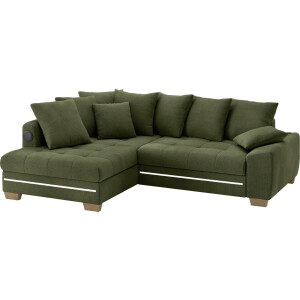 Mr. Couch Hoekbank Nikita II, L-vorm met koudschuim, rgb-led, geluidssysteem, optioneel met bed, bedlade
