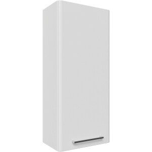 Saphir Hangend kastje Quickset 316 Wandbadkamermeubel 30 cm breed, 1 deuren, 2 planken Badkamer-hangend kastje inclusief deurdemper, grepen in glanzend chroom