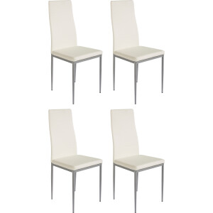 Home affaire Eetkamerstoel Pluto Overtrekstof imitatieleer (set)