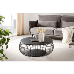 SalesFever Salontafel 10 mm dikke helder glazen plaat met marmerprint