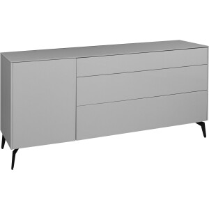 Mäusbacher Tv-meubel Imola BESTSELLER! Mäusbacher lowboard met glasfront en glazen bovenblad