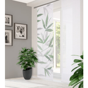 HOME in green Paneelgordijn RANDOW SET DIGITALE PRINT, BAMBOELOOK GERECYCLED (1 stuk)