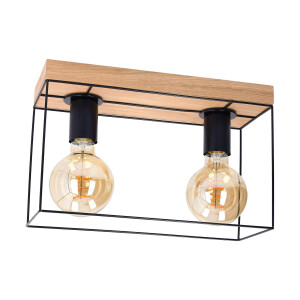 SPOT Light Plafondlamp GRETTER Van chic eikenhout, duurzaam met FSC-certificaat