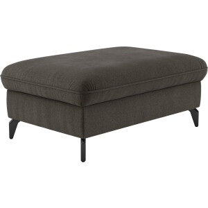sit&more Hocker Leandro met zwart metalen voetjes