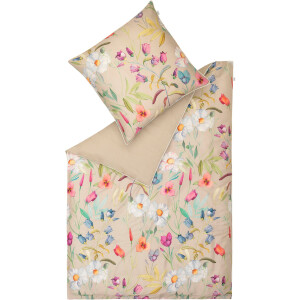SCHÖNER WOHNEN-KOLLEKTION Beddengoed Fiori van duurzamer katoen (2-delig)