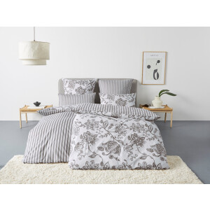 andas Beddengoed Nordby Bedlinnen van katoen, Scandinavisch design, vanaf maat 135x200 cm (2-delig)