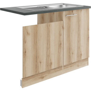 OPTIFIT Gootsteenkast Bella Breedte 110 cm, voor gedeeltelijk geïntegreerde vaatwasser