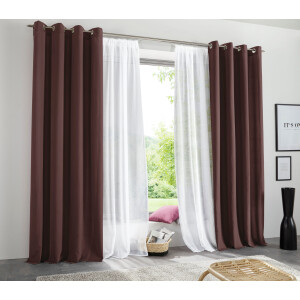 my home Gordijn Raja 2-pack, bestseller, effen, modern, onderhoudsvriendelijke microvezel (2 stuks)
