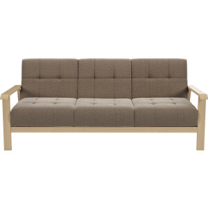 sit&more 3-zitsbank Billund Armleuningen van natuurlijk beukenhout, verschillende bekledingen en kleuren