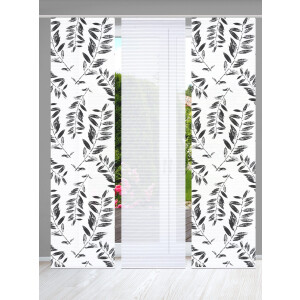 HOME in green Paneelgordijn GREN SET DIGITALE PRINT, BAMBOELOOK GERECYCLED (3 stuks)