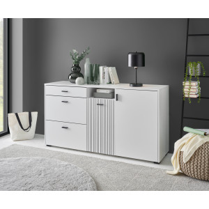 INOSIGN Dressoir Hudson in moderne trendkleur, handgrepen van metaal (zwart), breedte 150 cm