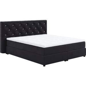 COTTA Boxspring Castlerock met strass-steentjes in het hoofdeinde, incl. topper