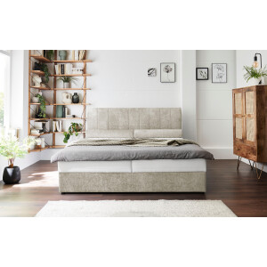 ATLANTIC home collection Boxspring ALISIA Met pocketvering, bedlade en kussenrol in originele bekleding