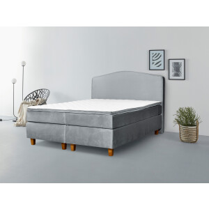 INOSIGN Boxspring Jalma Poten van massief berkenhout, incl. topmatras