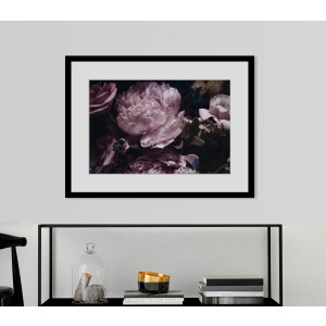 queence Wanddecoratie Paars HD premium posterdruk incl. houten lijst (1 stuk)