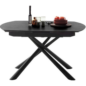 MCA furniture Eettafel NICOSIA vierpoot tafel 130-190 cm Keramiek, metaal, rotatieschuif, uittrekbaar, tafelblad 11 mm
