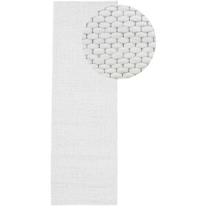 carpetfine Loper Sina Handgeweven tapijt, 100% wol, gemêleerd, handgeweven, zacht & knuffelig