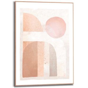 Reinders! Poster Abstrakt in houten frame