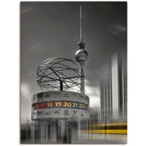 Artland Artprint Dynamische kunst Berlin Alexanderplatz als artprint op linnen, poster in verschillende formaten maten