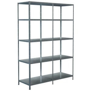 SCHULTE Regalwelt Stellingkast Montagesysteem basis- en aanbouwrek Metaal verzinkt, 2000x1400x500 mm, 10 planken