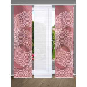 HOME in green Paneelgordijn AFONSO SET DIGITALE PRINT, BAMBOELOOK GERECYCLED (3 stuks)