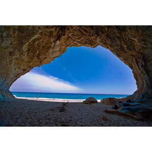 Papermoon Fotobehang Grot Cala Luna Sardinië Vliesbehang, eersteklas digitale print