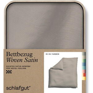 Schlafgut Dekbedovertrek Woven Satin bijzonder dicht geweven, mix & match: bijpassende kussenhoes verkrijgbaar (1 stuk)