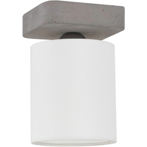 SPOT Light Plafondlamp Gentle Lampenkap van waardevolle stof, echt beton - met de hand gemaakt (1 stuk)
