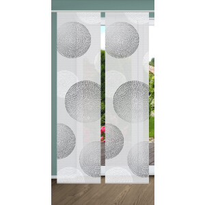 HOME in green Paneelgordijn GINNO SET DIGITALE PRINT, BAMBOELOOK GERECYCLED (2 stuks)