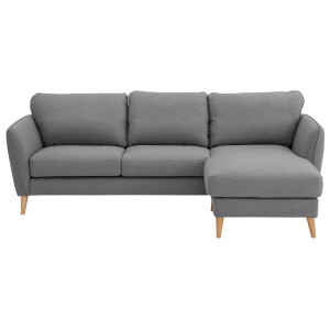 Home affaire Hoekbank MARSEILLE (242/152cm), L-vorm, Rec. rechts/links Massief houten poten van eiken, in verschillend overtrekken en kleurvarianten