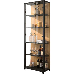 fif möbel Vitrinekast OPTIMA Standvitrine, vitrinekast, glazen vitrine, verzamelvitrine