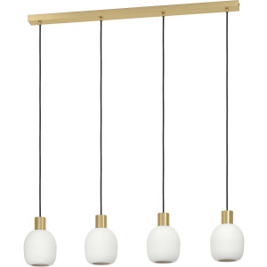 EGLO Hanglamp MANZANARES Hanglamp in messing en goud van staal - excl. E27 - 40W (1 stuk)