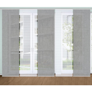 HOME in green Paneelgordijn ESTRA SET DIGITALE PRINT, BAMBOELOOK GERECYCLED (5 stuks)