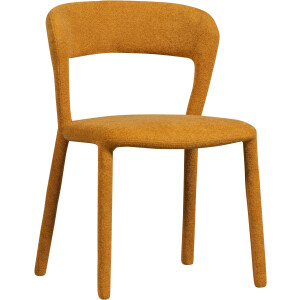 WOOOD Eetkamerstoel Noble volledig met stof bekleed, hoogte 76 cm x breedte 51 cm (set, 2 stuks)