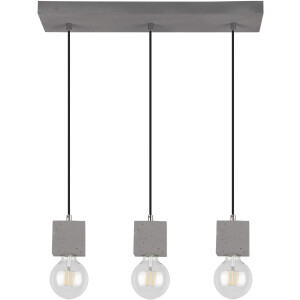 SPOT Light Hanglamp STRONG SQUARE Hanglamp, echt beton, ideaal voor vintage-lampen (1 stuk)
