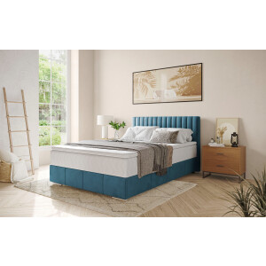 Mr. Couch Boxspring Thor met bedbodem, incl. matras, topverkoper Topmatras en sierkussen, in verschillende hardheden beschikbaar