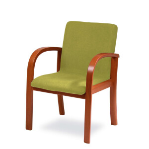Home affaire Eetkamerstoel LINA707 Extra-comfort, vlekbestendig weefsel, massief hout (1 stuk)