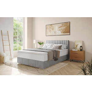 Mr. Couch Boxspring Thor met bedbodem, incl. matras, topverkoper Topmatras en sierkussen, in verschillende hardheden beschikbaar