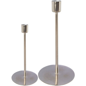 Leonique Kandelaar Stab kaarsenhouder Freya uit metaal, in minimalistische stijl (set, 2 stuks)