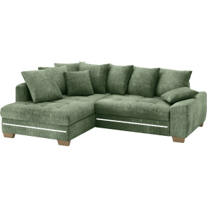 Mr. Couch Hoekbank Nikita II, L-vorm met koudschuim, rgb-led-verlichting, optioneel met bed, bedlade