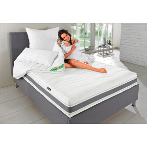 f.a.n. Frankenstolz Koudschuimmatras Punktoflex de Luxe KS, matras in 90x200 cm, 140x200 cm 7-zone luxe koudschuim matras, greenfirst anti-mijt stof hoogte 22 cm