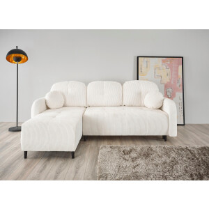 Leonique Hoekbank BLAISE met bedfunctie (ligoppervlak 140x200 cm), sier- en rugkussen
